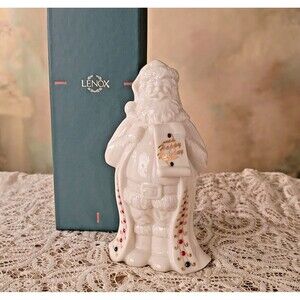 Lenox Santa's List Figurine China Jewels Collection with box 1994 Made in USA